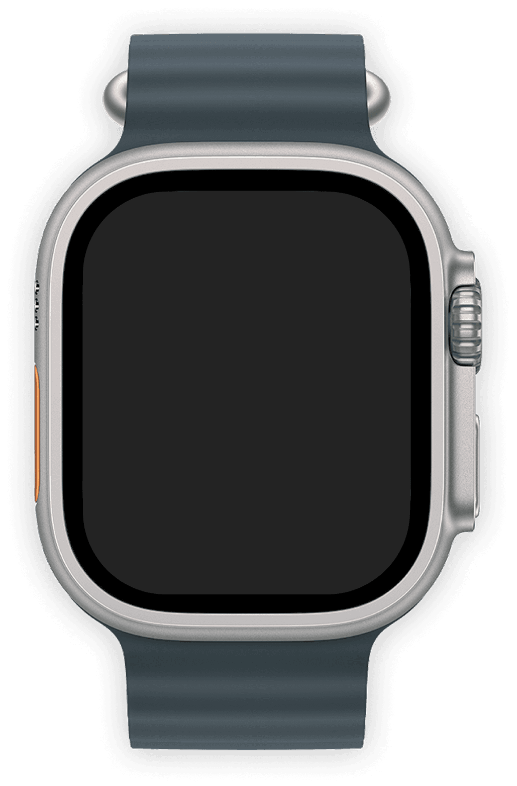 vector graphic of an apple watch with a blank face