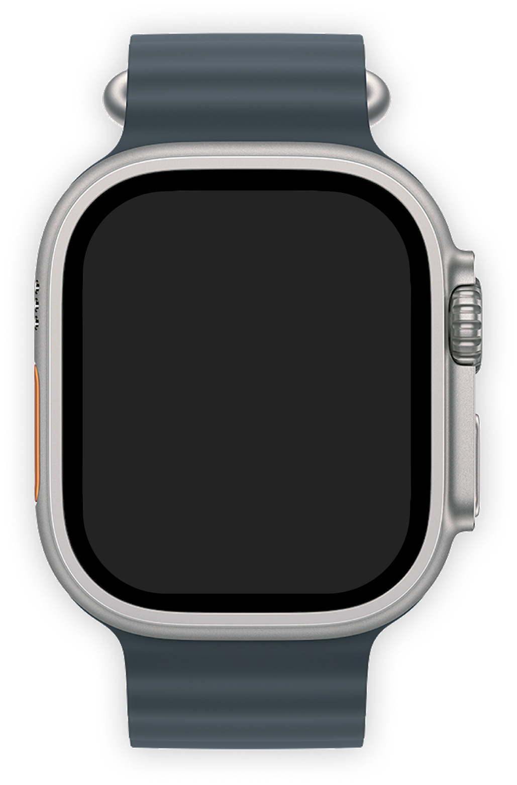 vector graphic of an apple watch with a blank face